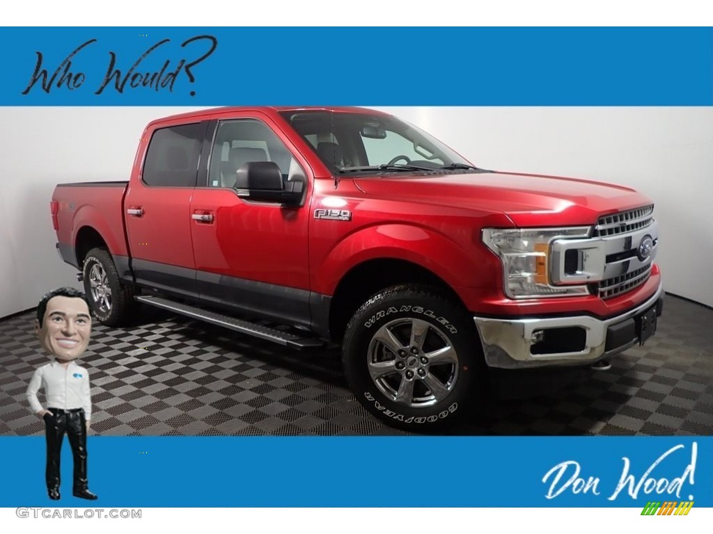 2020 F150 XLT SuperCrew 4x4 - Rapid Red / Medium Earth Gray photo #1