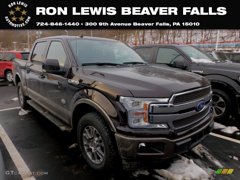 2019 F150 XLT SuperCrew 4x4 - Magma Red / Black photo #1