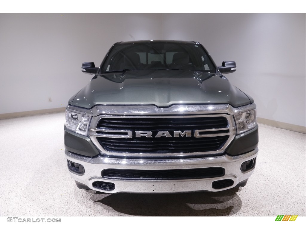 2021 1500 Big Horn Quad Cab 4x4 - Olive Green Pearl / Diesel Gray/Black photo #2