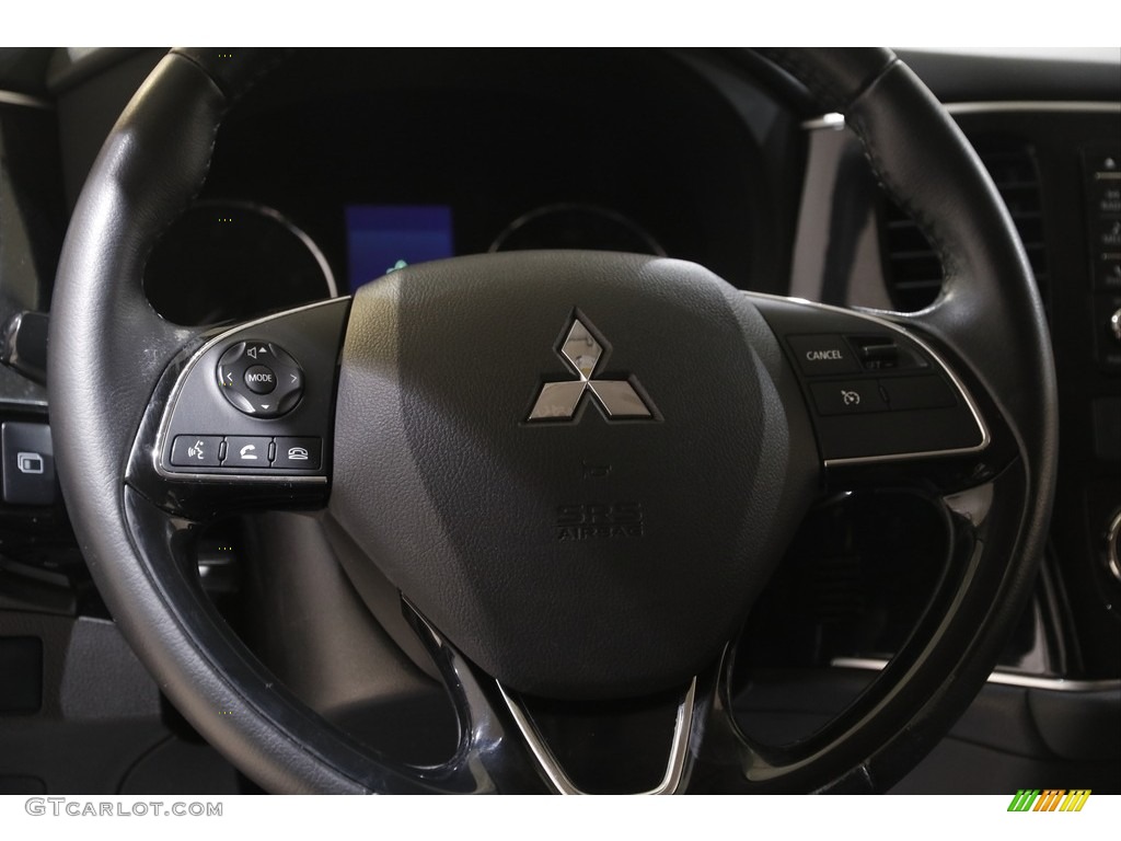 2016 Mitsubishi Outlander ES S-AWC Black Steering Wheel Photo #143672171