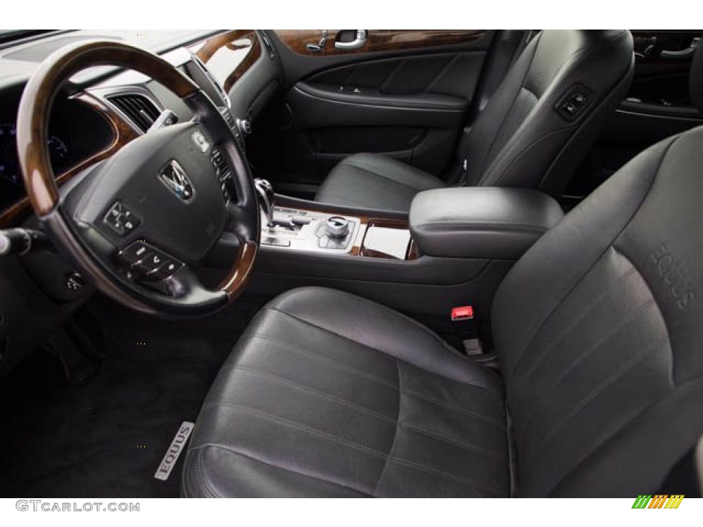 Jet Black Interior 2013 Hyundai Equus Signature Photo #143672514