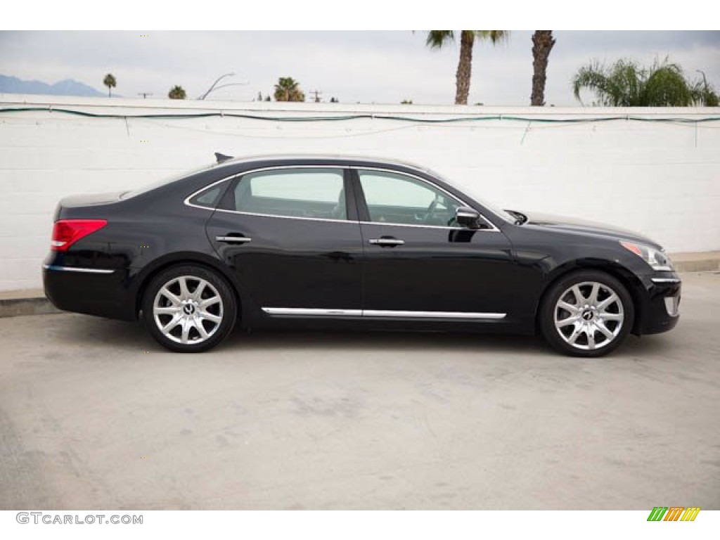 Black Noir Pearl 2013 Hyundai Equus Signature Exterior Photo #143672625
