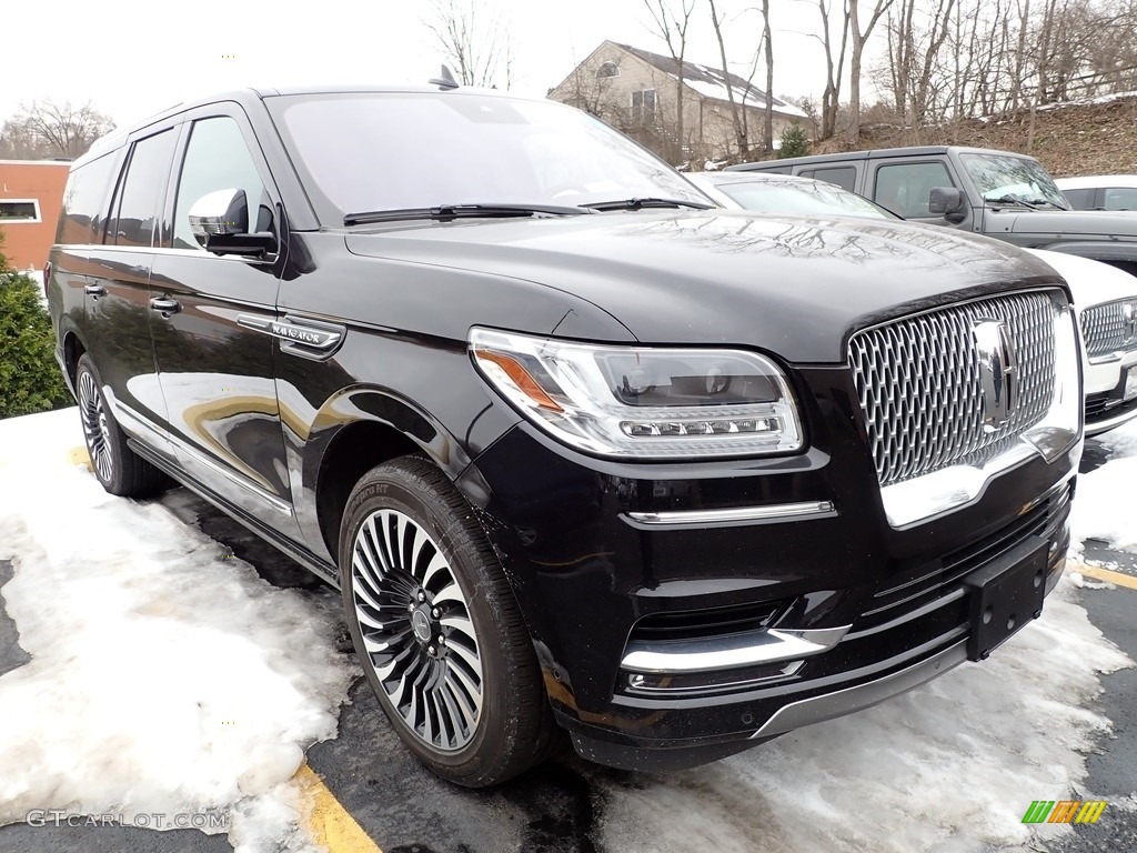 Infinite Black 2020 Lincoln Navigator L Black Label 4x4 Exterior Photo #143673804