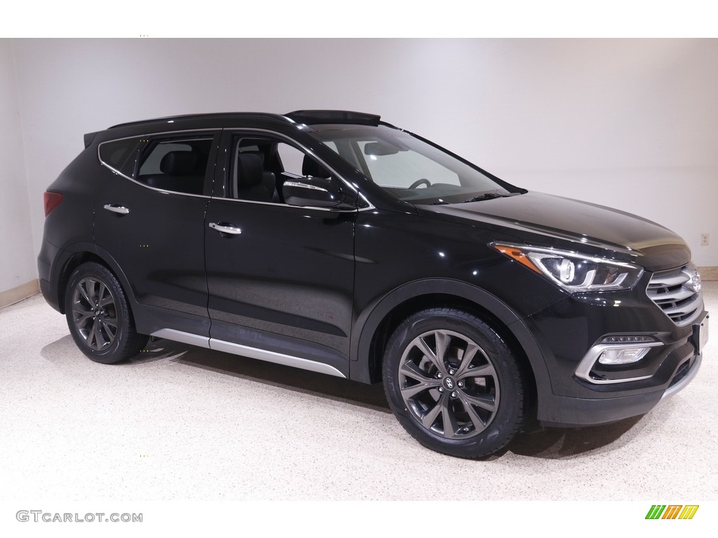 2017 Santa Fe Sport 2.0T Ulitimate AWD - Twilight Black / Black photo #1