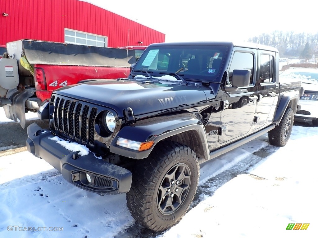 2021 Gladiator Willys 4x4 - Black / Black photo #1