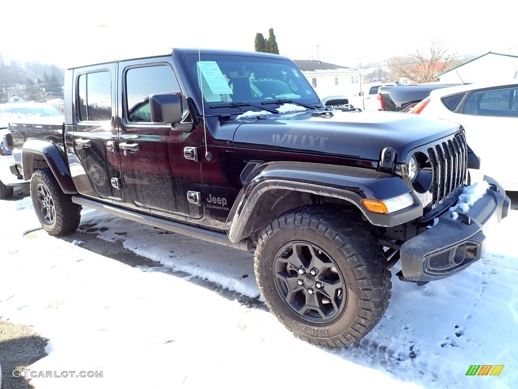 2021 Gladiator Willys 4x4 - Black / Black photo #4