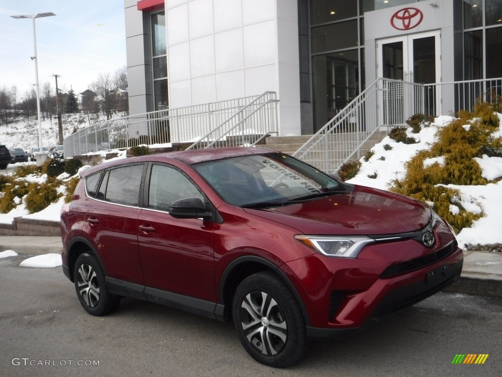 2018 RAV4 LE AWD - Ruby Flare Pearl / Black photo #1