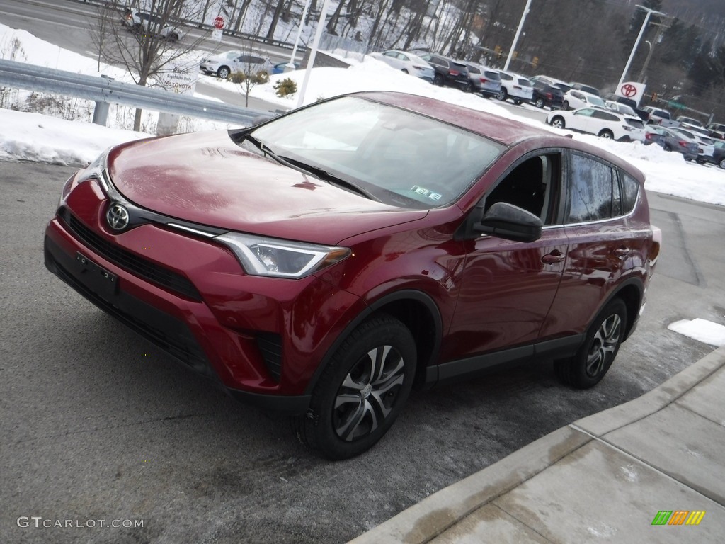 2018 RAV4 LE AWD - Ruby Flare Pearl / Black photo #9
