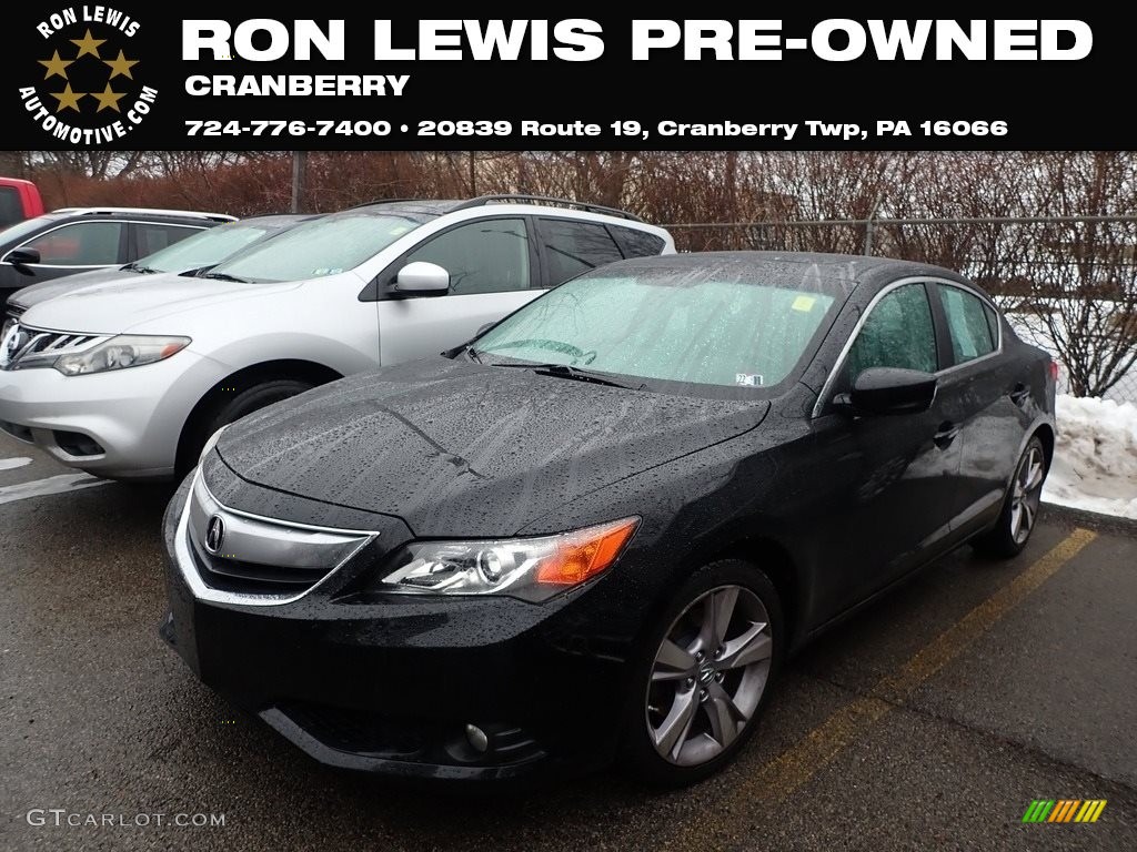 2013 ILX 2.4L - Crystal Black Pearl / Ebony photo #1