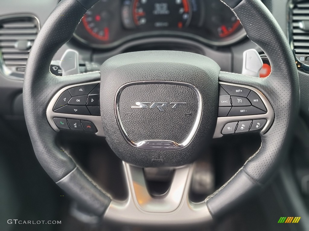 2018 Dodge Durango SRT AWD Black Steering Wheel Photo #143675768
