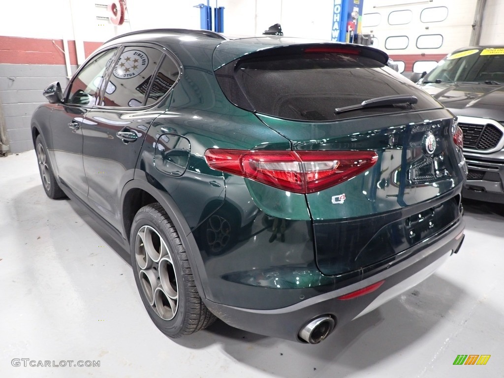 2019 Stelvio Ti AWD - Verde Visconti (Green) Metallic / Black photo #4