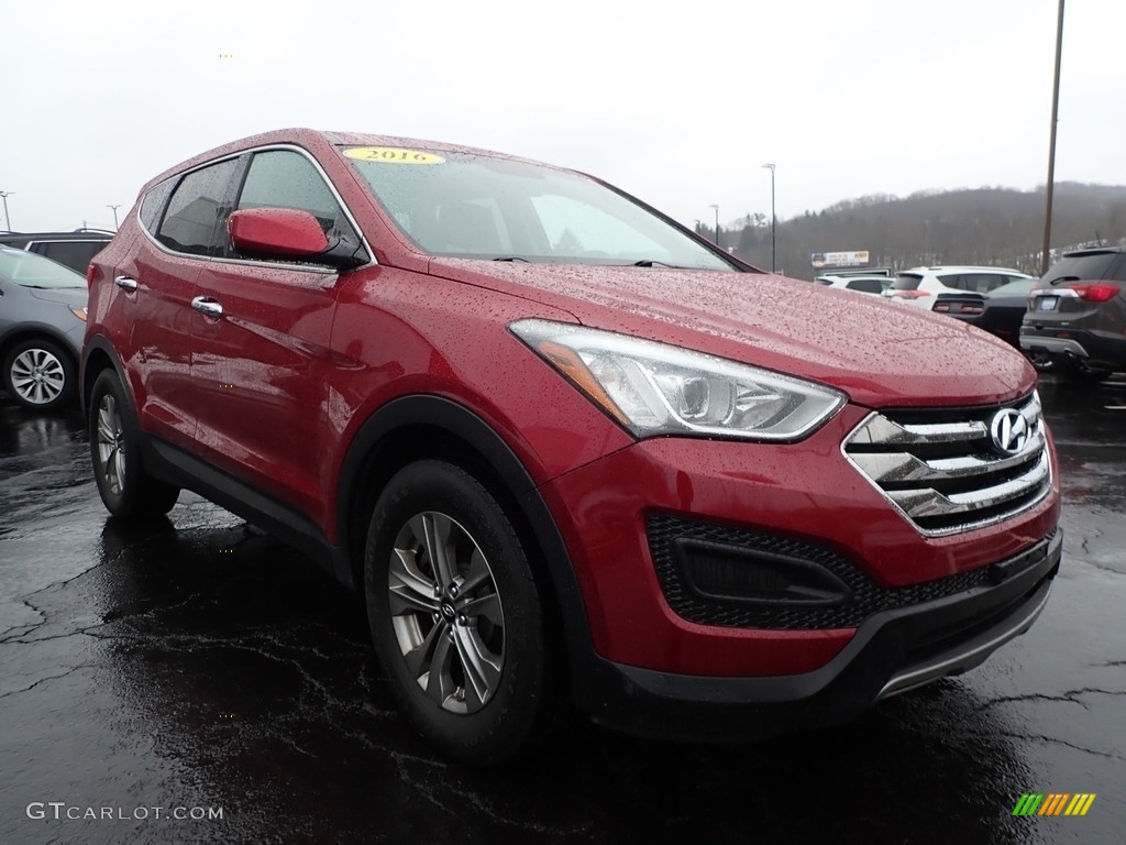 2016 Santa Fe Sport AWD - Serrano Red / Beige photo #4