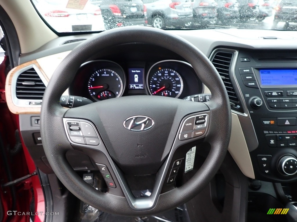 2016 Hyundai Santa Fe Sport AWD Beige Steering Wheel Photo #143676629