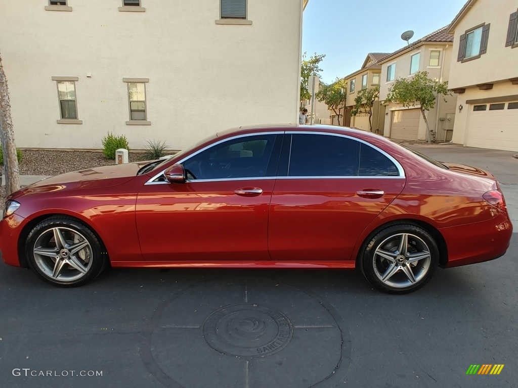 2018 E 300 Sedan - designo Cardinal Red Metallic / Nut Brown/Black photo #1