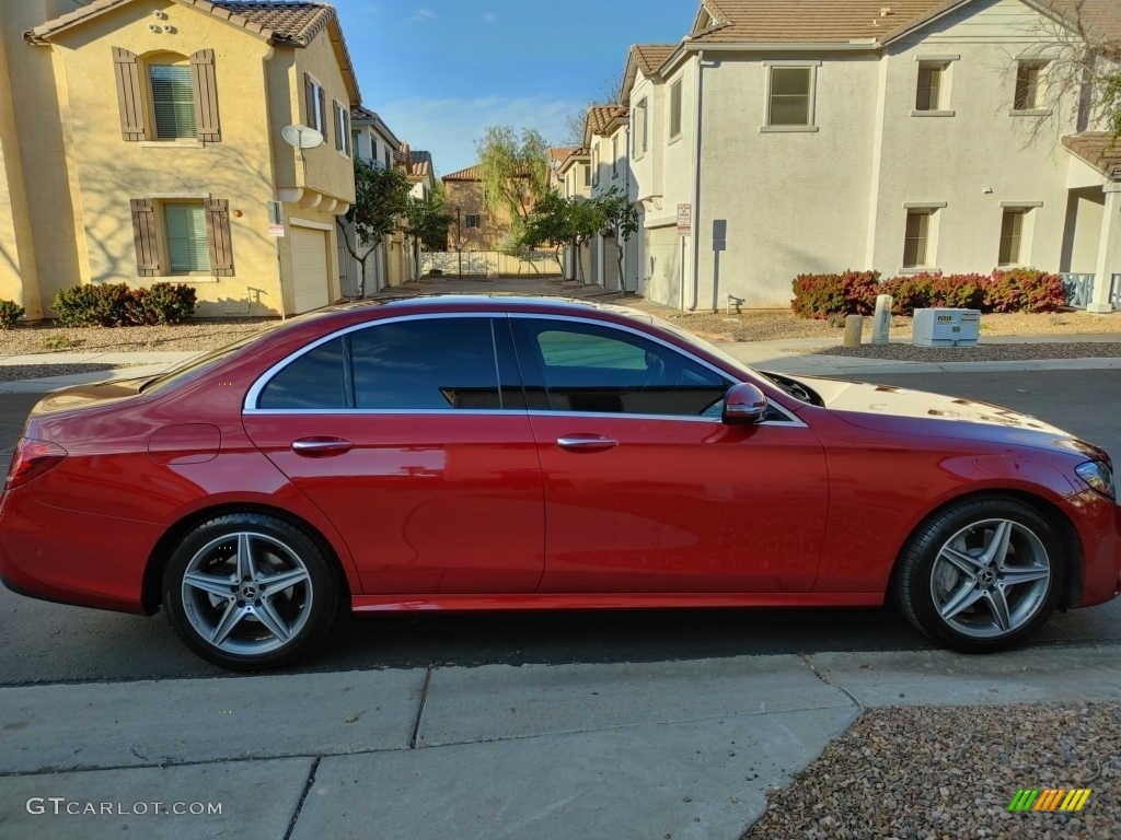 2018 E 300 Sedan - designo Cardinal Red Metallic / Nut Brown/Black photo #2