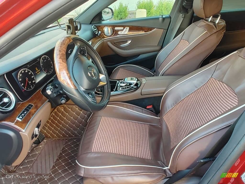 2018 E 300 Sedan - designo Cardinal Red Metallic / Nut Brown/Black photo #3
