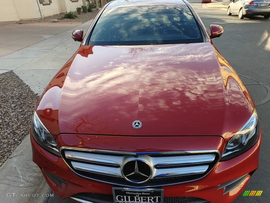 2018 E 300 Sedan - designo Cardinal Red Metallic / Nut Brown/Black photo #14