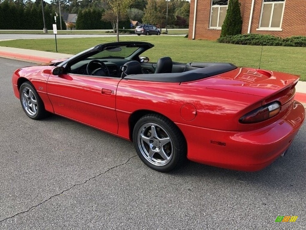 Bright Rally Red 2002 Chevrolet Camaro Z28 SS 35th Anniversary Edition Convertible Exterior Photo #143677661