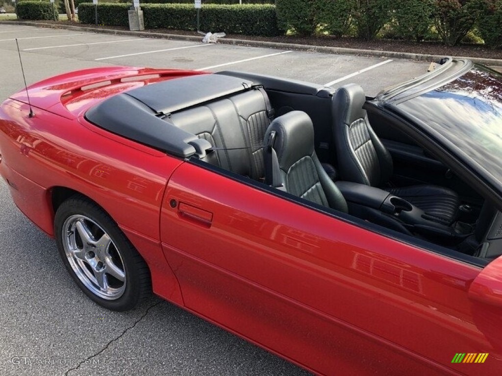 Ebony Black Interior 2002 Chevrolet Camaro Z28 SS 35th Anniversary Edition Convertible Photo #143678033