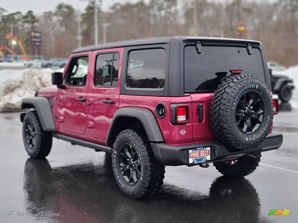 2022 Wrangler Unlimited Willys 4x4 - Limited Edition Tuscadero Pearl / Black photo #4