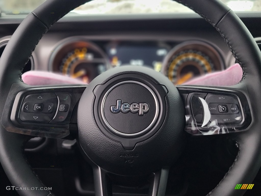 2022 Jeep Wrangler Unlimited Willys 4x4 Black Steering Wheel Photo #143678198