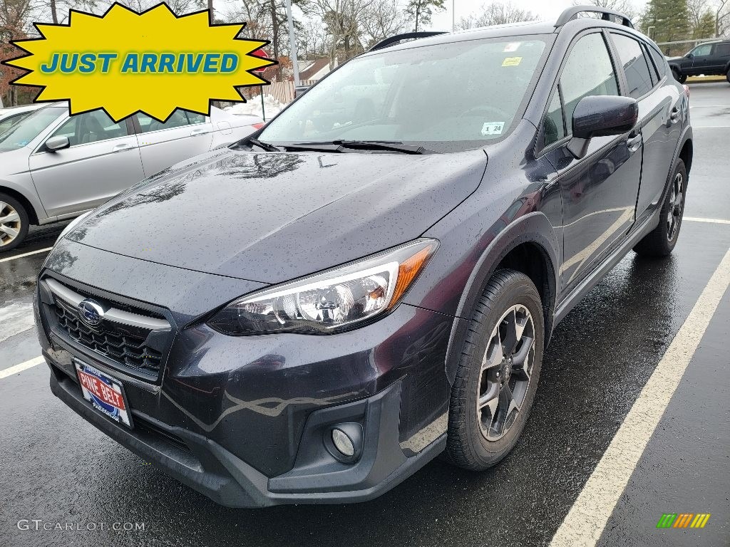 2019 Crosstrek 2.0i Premium - Dark Gray Metallic / Black photo #1