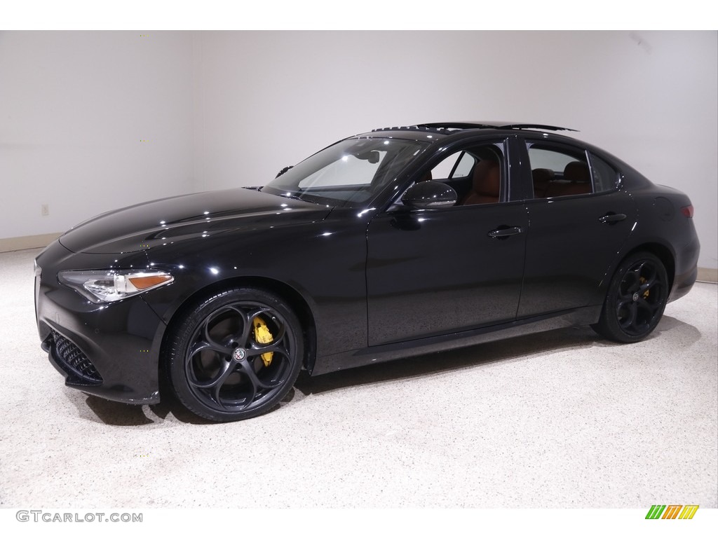 Alfa Black 2018 Alfa Romeo Giulia Ti AWD Exterior Photo #143679563