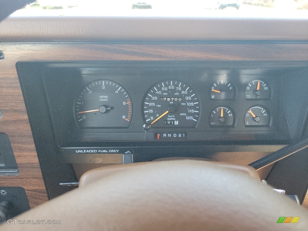 1992 Dodge Dakota LE Extended Cab Gauges Photos