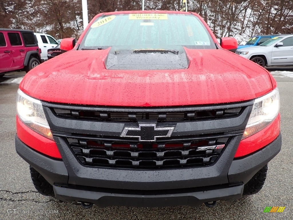 2018 Colorado ZR2 Crew Cab 4x4 - Red Hot / Jet Black photo #9