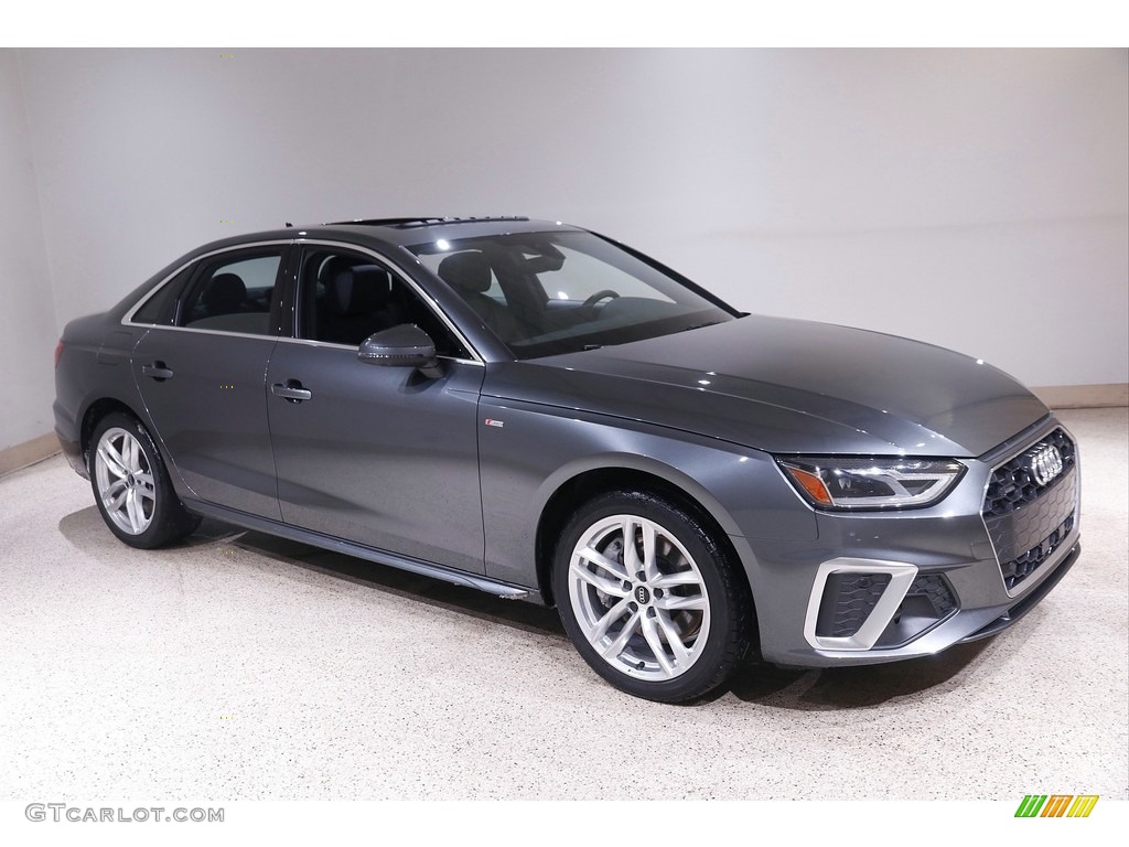 Daytona Gray Pearl Effect 2021 Audi A4 Premium quattro Exterior Photo #143681805