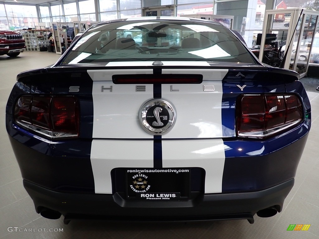 2010 Mustang Shelby GT500 Coupe - Kona Blue Metallic / Charcoal Black/White photo #4
