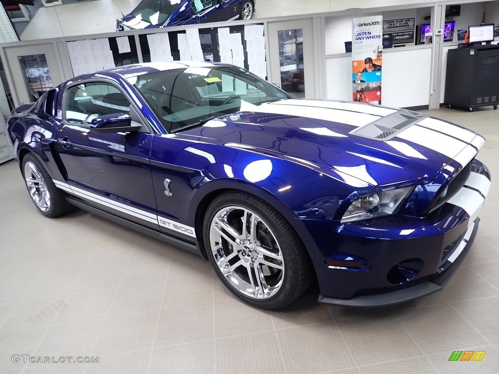 Kona Blue Metallic 2010 Ford Mustang Shelby GT500 Coupe Exterior Photo #143681883