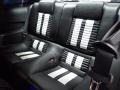 2010 Ford Mustang Charcoal Black/White Interior Rear Seat Photo