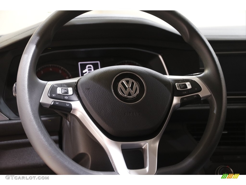 2019 Volkswagen Jetta S Titan Black Steering Wheel Photo #143682414