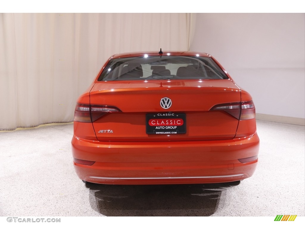 2019 Jetta S - Habanero Orange / Titan Black photo #17