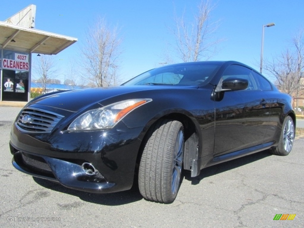 2013 G 37 S Sport Coupe - Black Obsidian / Stone photo #6
