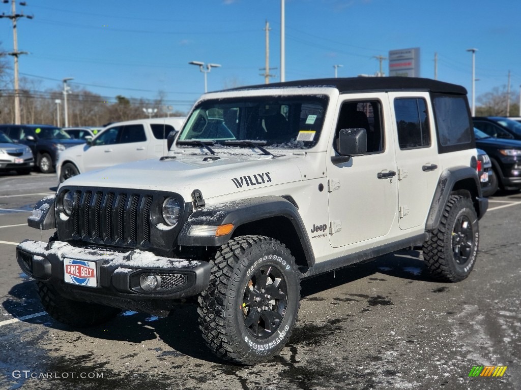 2022 Wrangler Unlimited Willys 4x4 - Bright White / Black photo #1