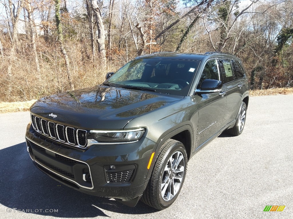 2022 Grand Cherokee L Overland 4x4 - Rocky Mountain Pearl / Global Black photo #3