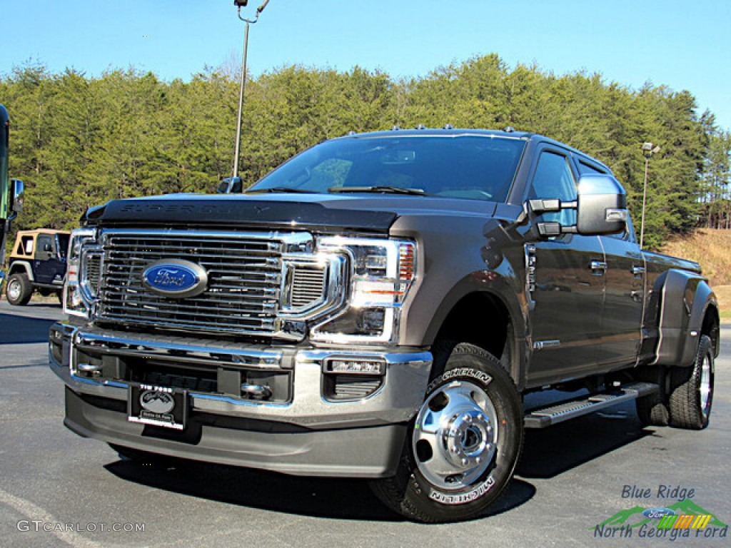 2022 F350 Super Duty Lariat Crew Cab 4x4 - Stone Gray / Black Onyx photo #1