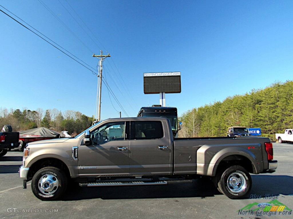 2022 F350 Super Duty Lariat Crew Cab 4x4 - Stone Gray / Black Onyx photo #2