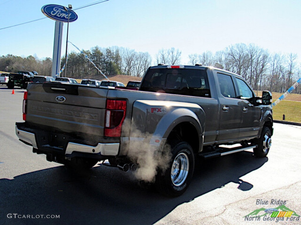 2022 F350 Super Duty Lariat Crew Cab 4x4 - Stone Gray / Black Onyx photo #5