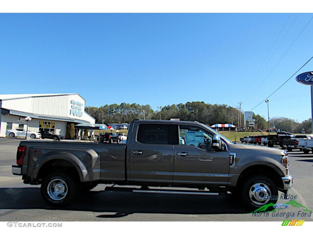2022 F350 Super Duty Lariat Crew Cab 4x4 - Stone Gray / Black Onyx photo #6
