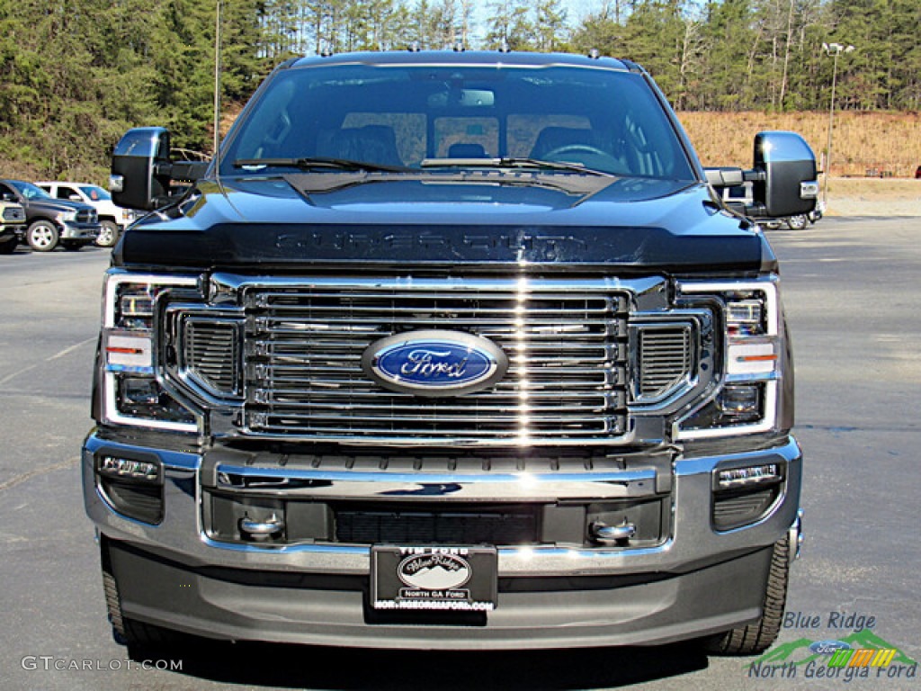 2022 F350 Super Duty Lariat Crew Cab 4x4 - Stone Gray / Black Onyx photo #8
