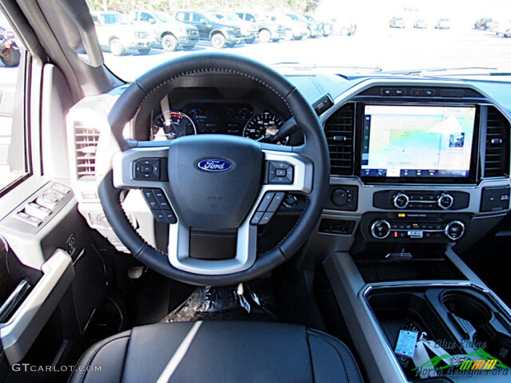 2022 F350 Super Duty Lariat Crew Cab 4x4 - Stone Gray / Black Onyx photo #15