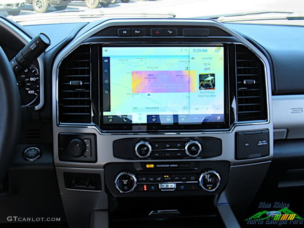 2022 F350 Super Duty Lariat Crew Cab 4x4 - Stone Gray / Black Onyx photo #16