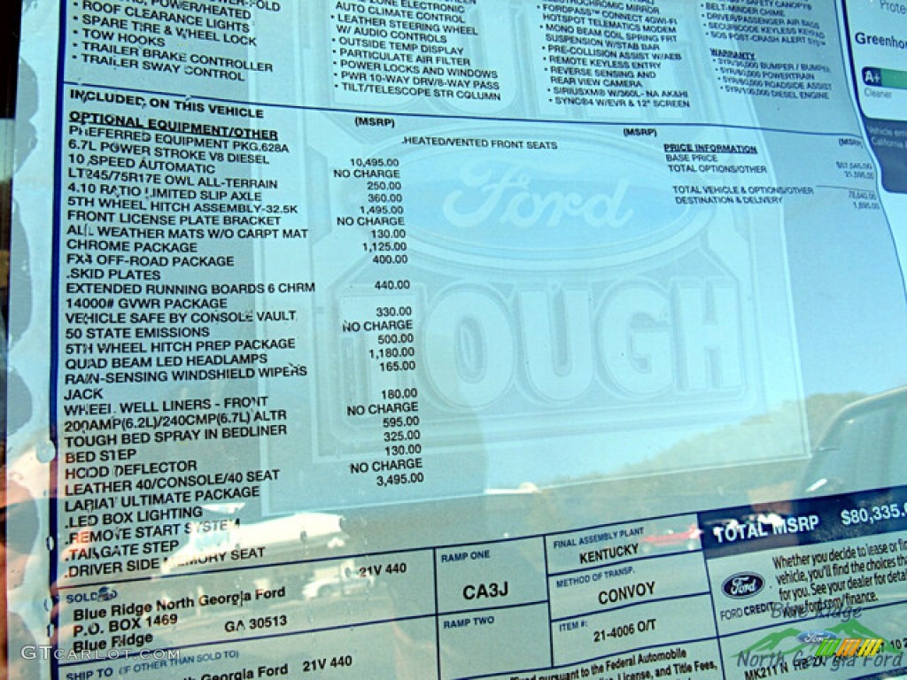 2022 F350 Super Duty Lariat Crew Cab 4x4 - Stone Gray / Black Onyx photo #25