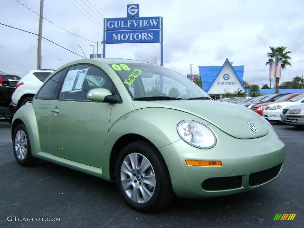 2008 New Beetle S Coupe - Gecko Green / Black photo #1