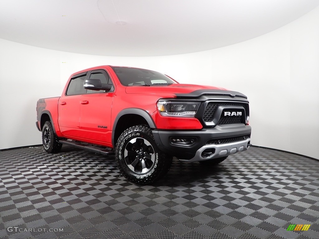 2022 1500 Rebel Crew Cab 4x4 - Flame Red / Black/Red photo #7