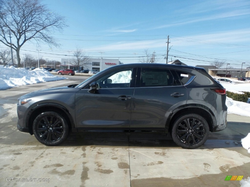 2022 CX-5 Turbo AWD - Machine Gray Metallic / Black photo #6