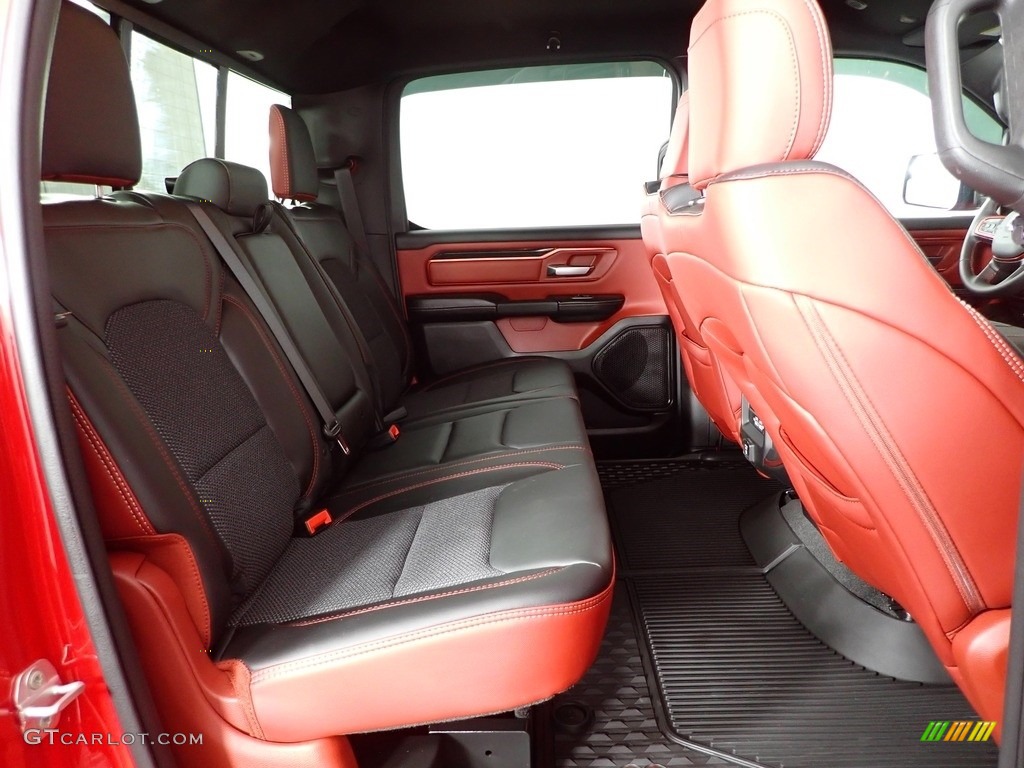 Black/Red Interior 2022 Ram 1500 Rebel Crew Cab 4x4 Photo #143690022